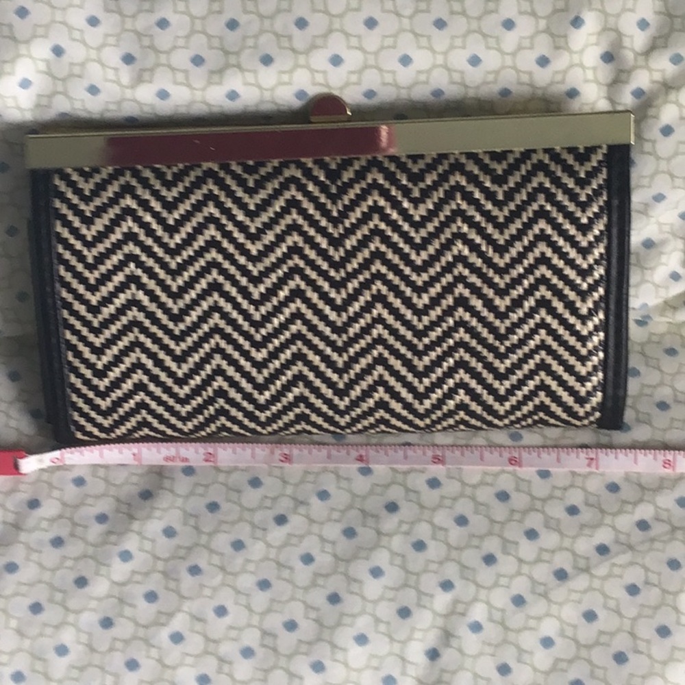 Weave Patterned Wallet With Clasp. Nwot. - image 2